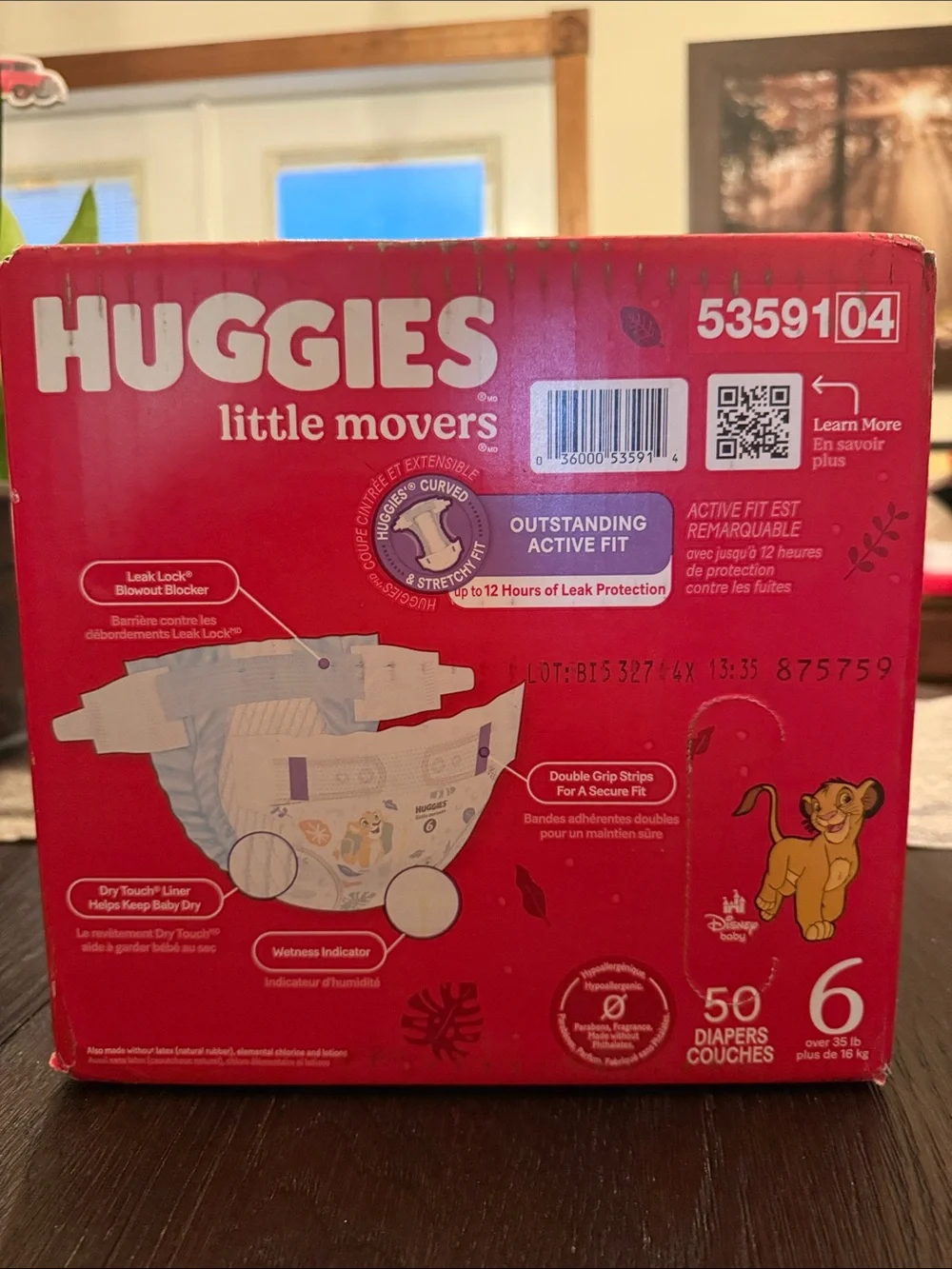 Huggies Little Movers Size 6 Diapers - Pink/Red Pack